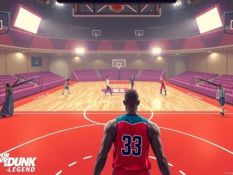 VR Dunk Legend Cover Image with Indian basketball courts and players
